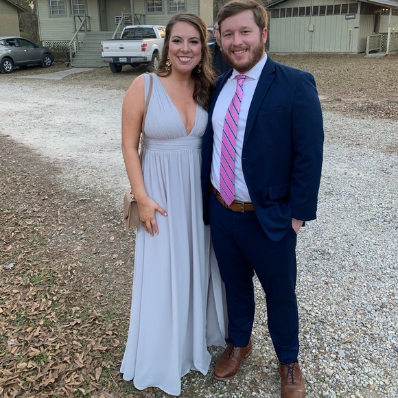 Lulus Heavenly Hues Light Grey Maxi Dress - Picture 9 of 9